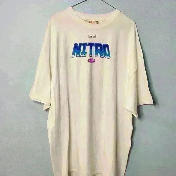 NHRA men's NITRO  white T-shirt size 3X NWT - Picture 2 of 8